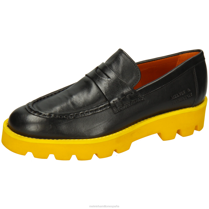 jade 6 mujer Melvin & Hamilton negro JRT41393 mocasines