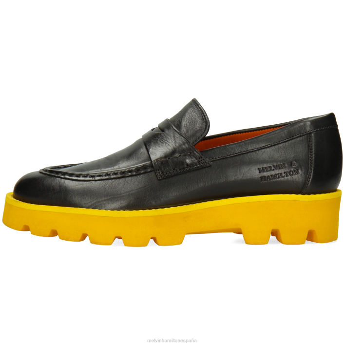 jade 6 mujer Melvin & Hamilton negro JRT41393 mocasines