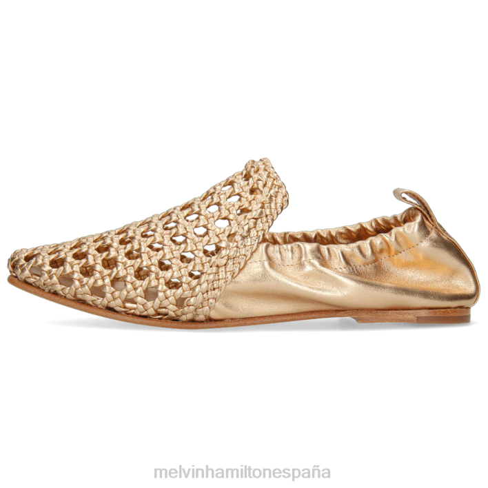 melly 7 mujer Melvin & Hamilton oro JRT41430 mocasines