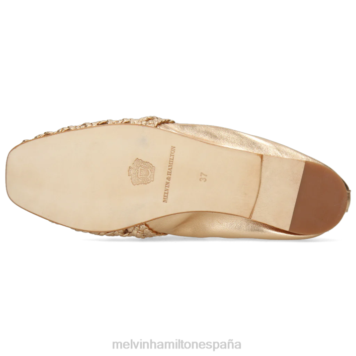 melly 7 mujer Melvin & Hamilton oro JRT41430 mocasines