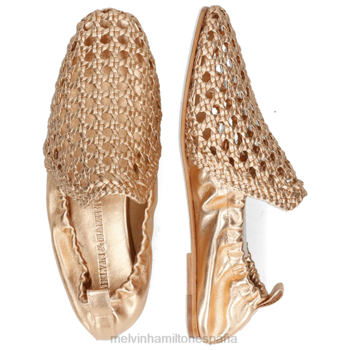 melly 7 mujer Melvin & Hamilton oro JRT41430 mocasines
