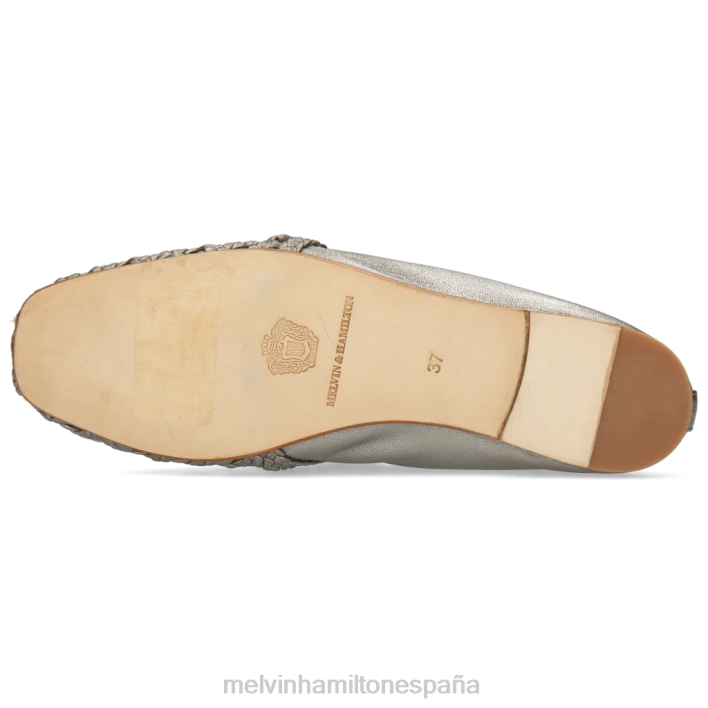 melly 7 mujer Melvin & Hamilton plata JRT41469 mocasines