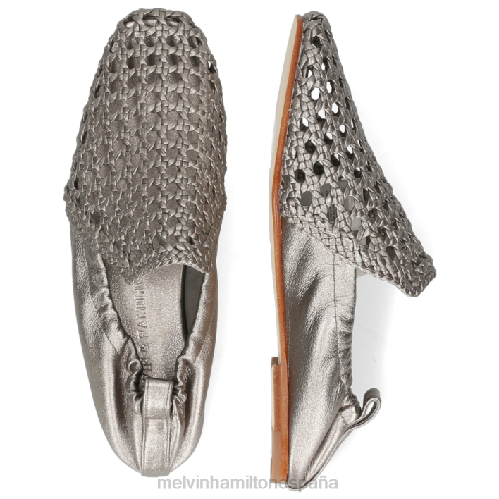 melly 7 mujer Melvin & Hamilton plata JRT41469 mocasines