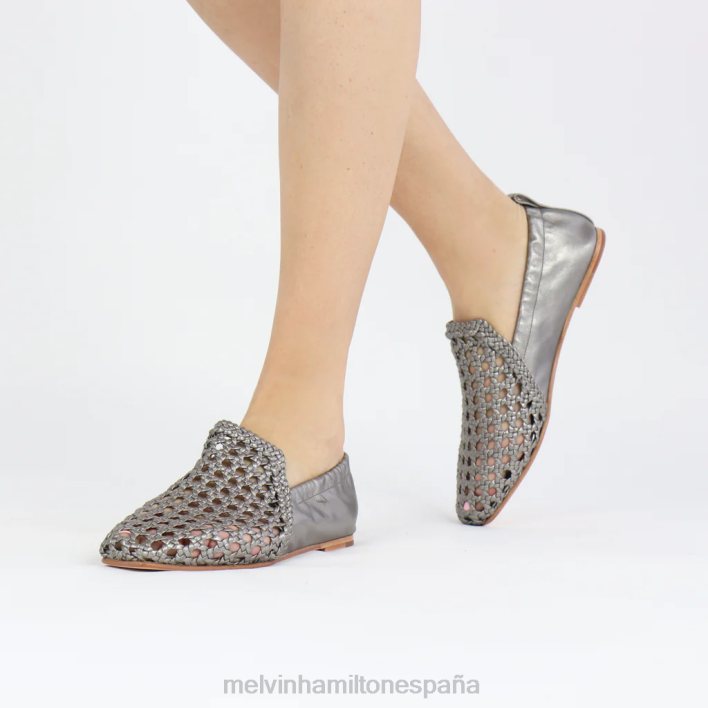 melly 7 mujer Melvin & Hamilton plata JRT41469 mocasines