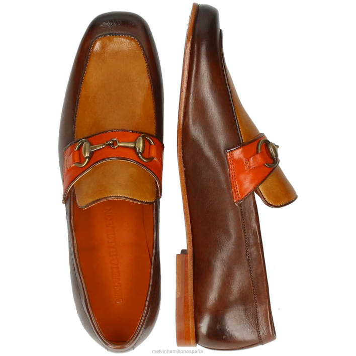 puente 2 mujer Melvin & Hamilton marrón JRT41328 mocasines