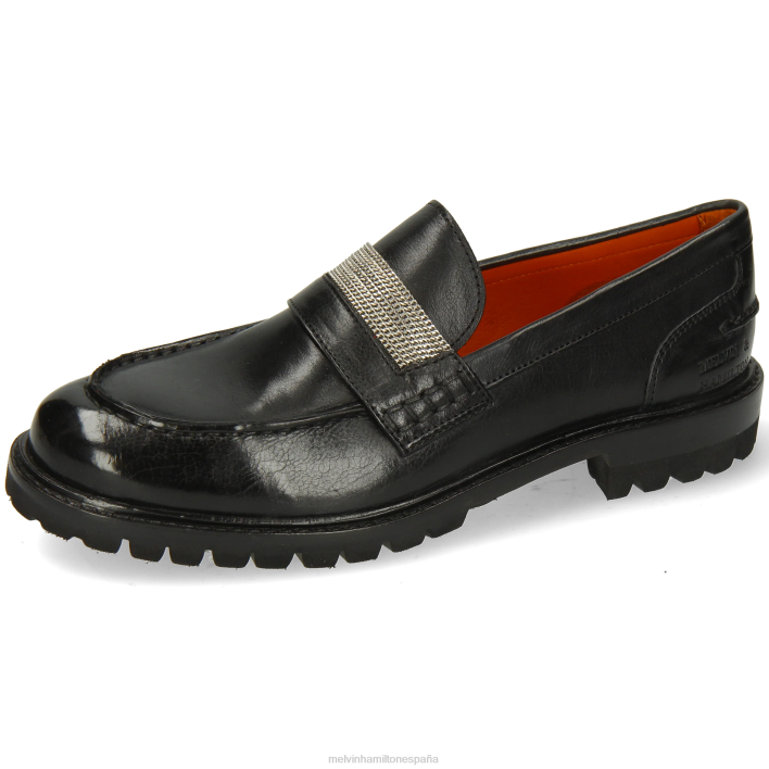 reina 15 mujer Melvin & Hamilton negro JRT41310 mocasines