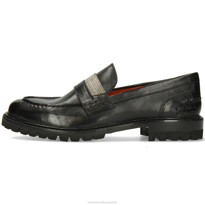 reina 15 mujer Melvin & Hamilton negro JRT41310 mocasines