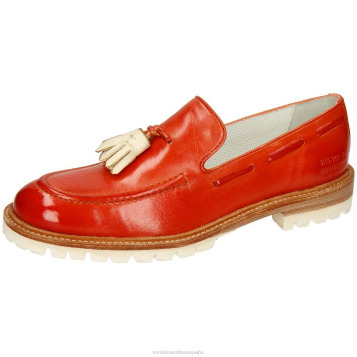 reina 2 mujer Melvin & Hamilton rojo JRT41381 mocasines