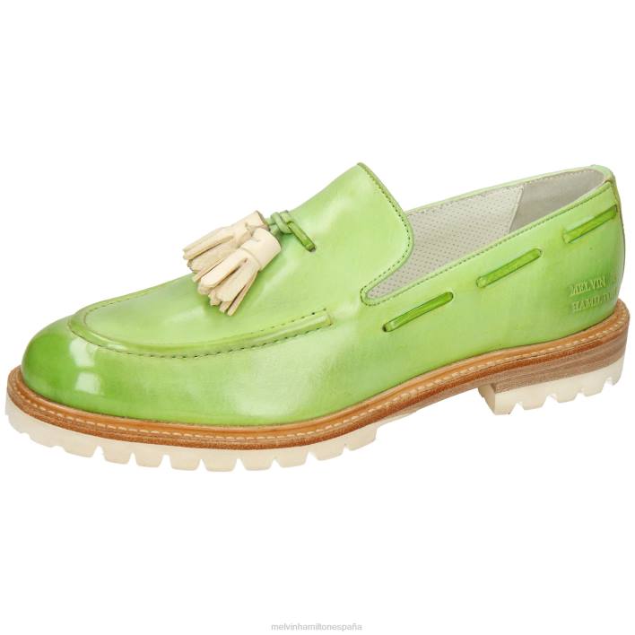 reina 2 mujer Melvin & Hamilton verde JRT41395 mocasines