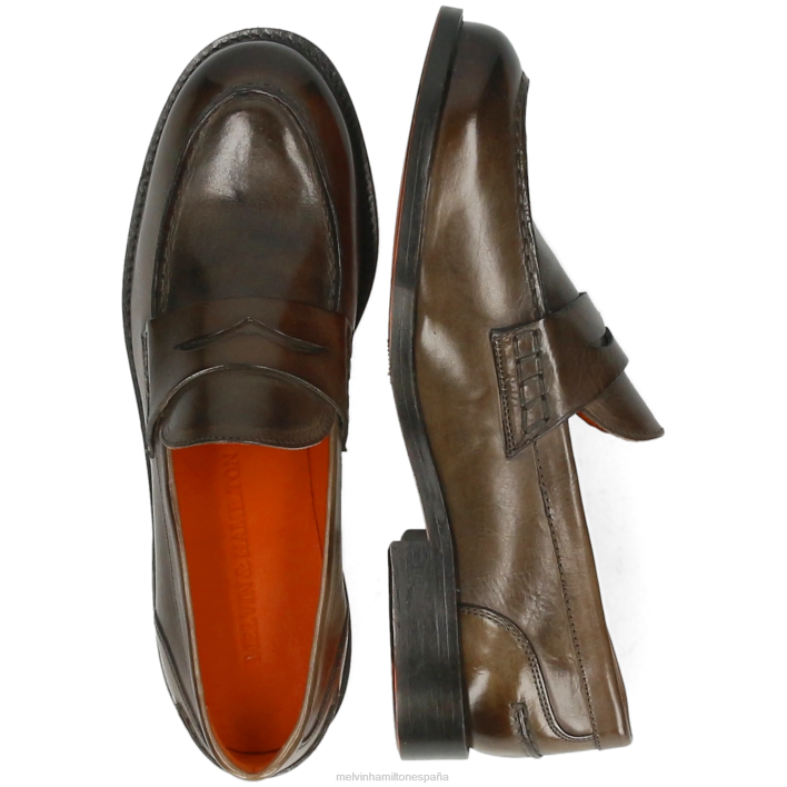 reina 4 mujer Melvin & Hamilton caqui JRT41392 mocasines