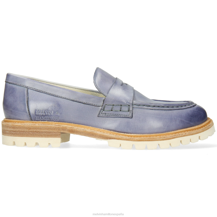 reina 6 mujer Melvin & Hamilton azul JRT41379 mocasines