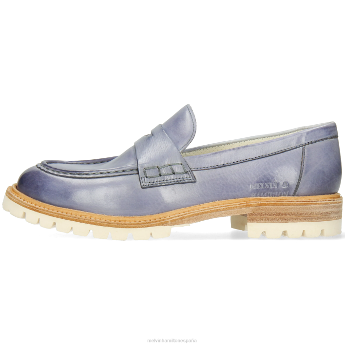 reina 6 mujer Melvin & Hamilton azul JRT41379 mocasines