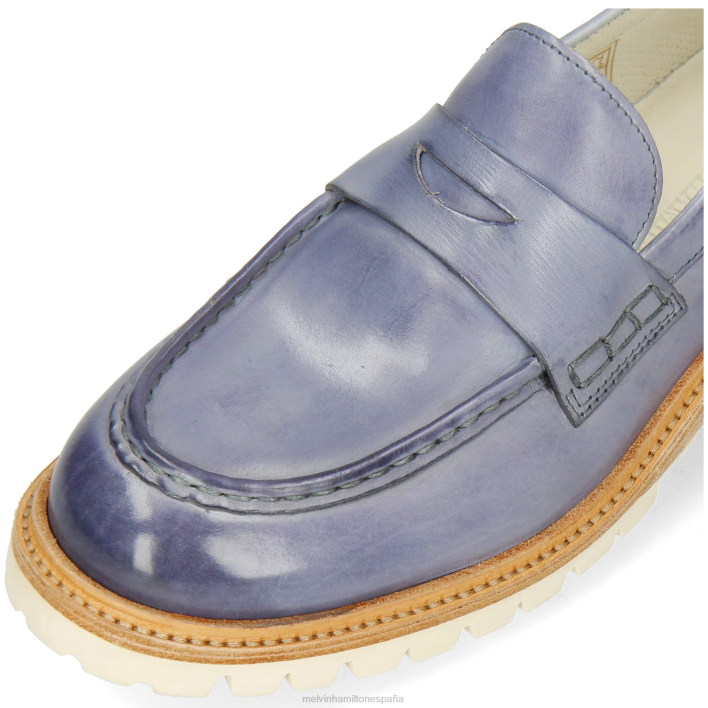 reina 6 mujer Melvin & Hamilton azul JRT41379 mocasines