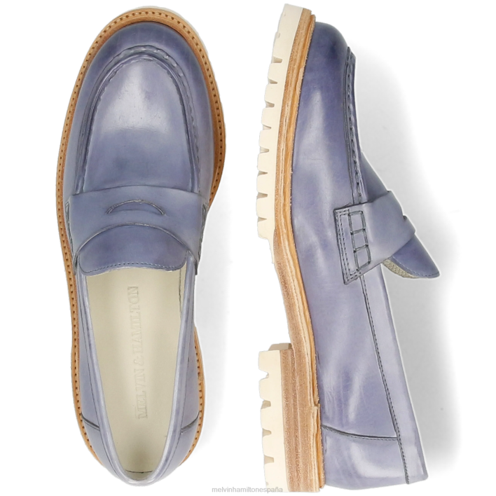 reina 6 mujer Melvin & Hamilton azul JRT41379 mocasines