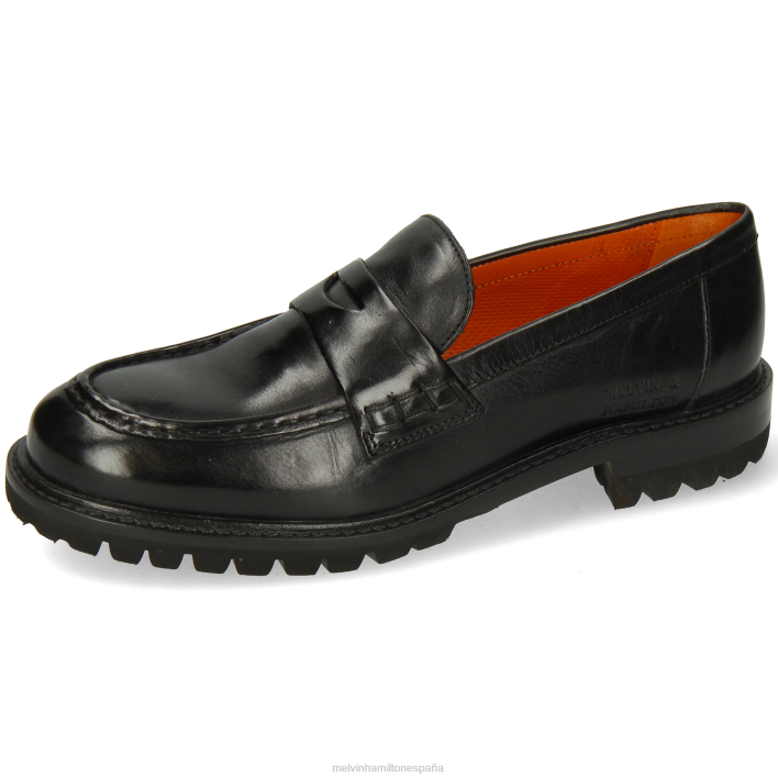 reina 6 mujer Melvin & Hamilton negro JRT41309 mocasines