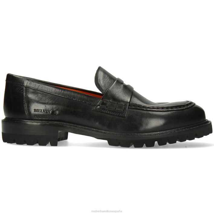 reina 6 mujer Melvin & Hamilton negro JRT41309 mocasines