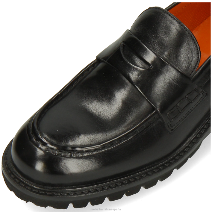 reina 6 mujer Melvin & Hamilton negro JRT41309 mocasines