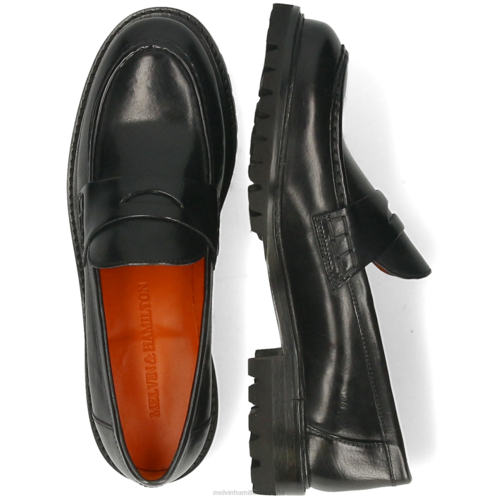 reina 6 mujer Melvin & Hamilton negro JRT41309 mocasines