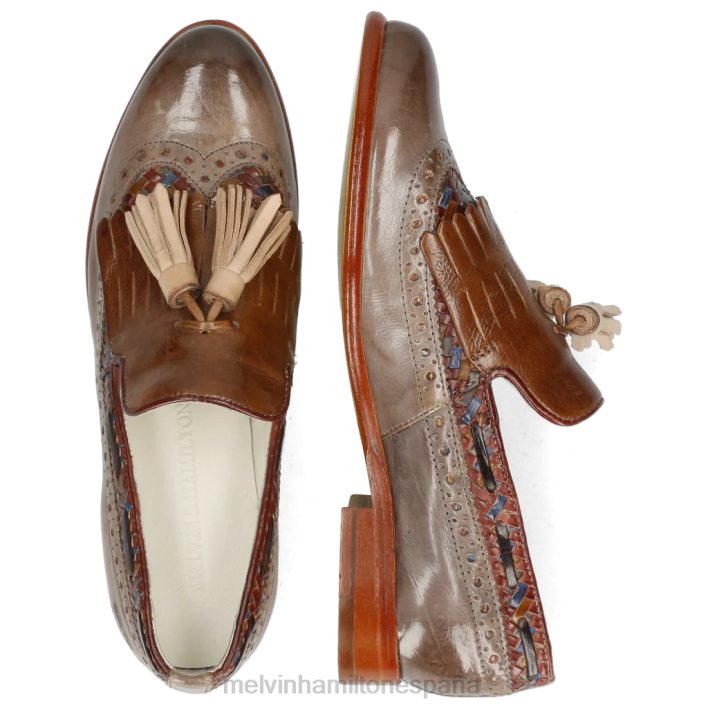 selina 3 mujer Melvin & Hamilton gris JRT41475 mocasines