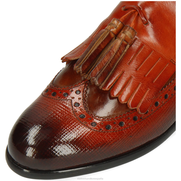 selina 3 mujer Melvin & Hamilton naranja JRT41397 mocasines