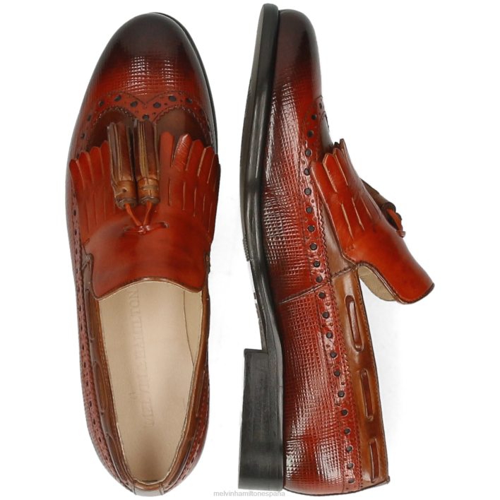 selina 3 mujer Melvin & Hamilton naranja JRT41397 mocasines