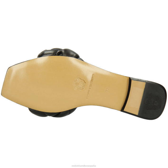 brooke 10 mujer Melvin & Hamilton negro JRT41569 mulas