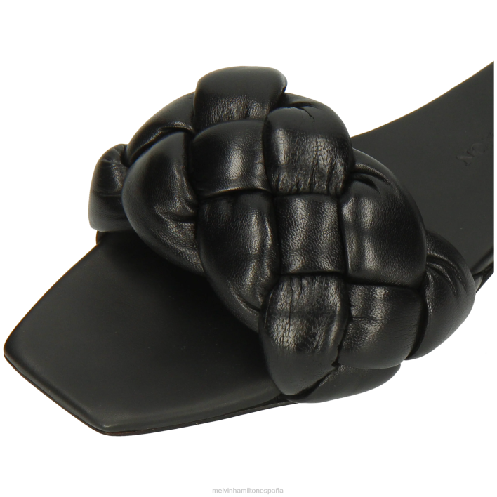 brooke 10 mujer Melvin & Hamilton negro JRT41569 mulas