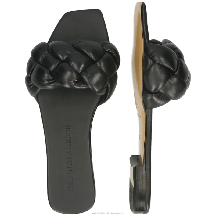 brooke 10 mujer Melvin & Hamilton negro JRT41569 mulas