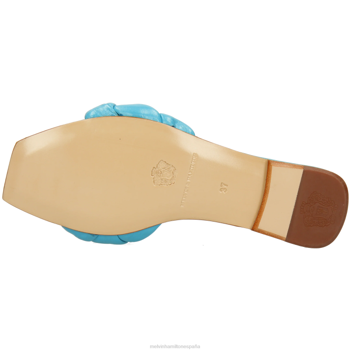 brooke 10 mujer Melvin & Hamilton turquesa JRT41589 mulas