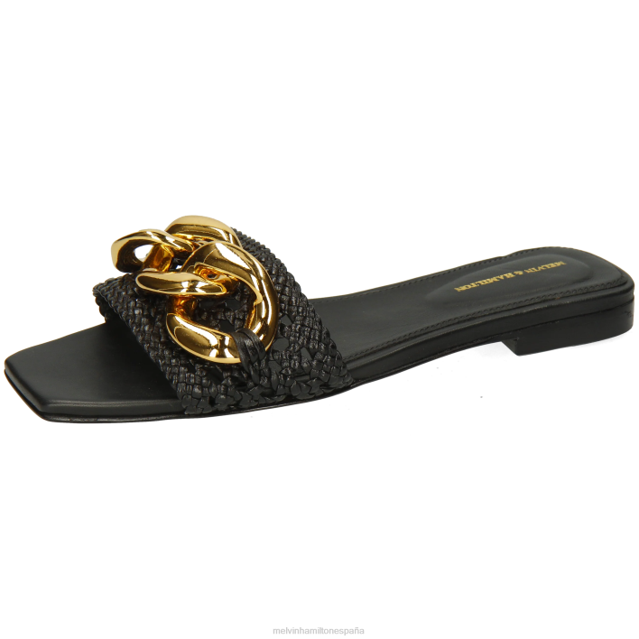 brooke 12 mujer Melvin & Hamilton negro JRT41575 mulas