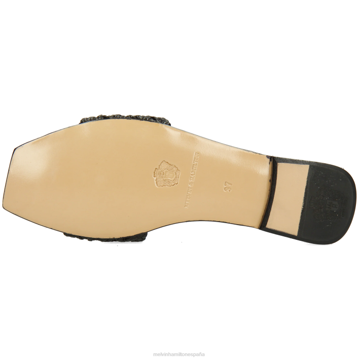 brooke 12 mujer Melvin & Hamilton negro JRT41575 mulas