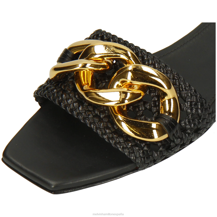 brooke 12 mujer Melvin & Hamilton negro JRT41575 mulas