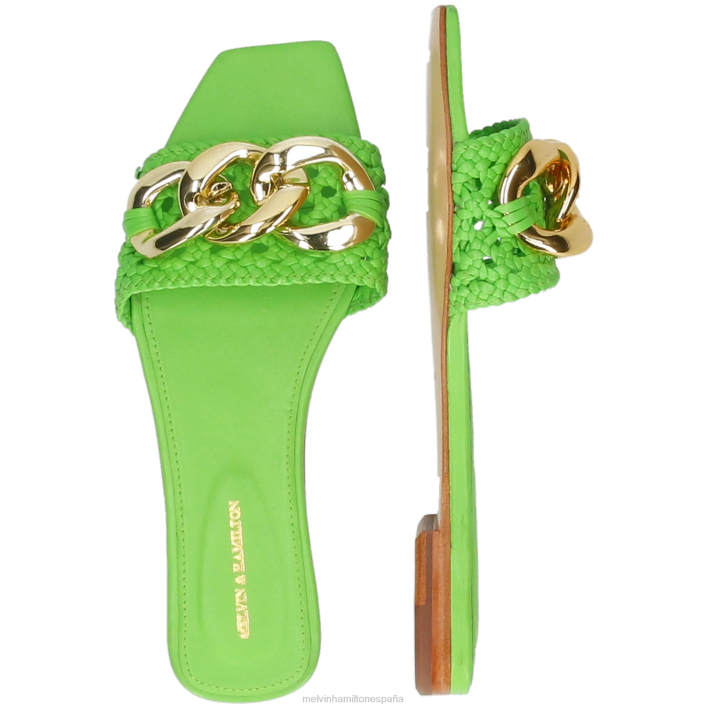 brooke 12 mujer Melvin & Hamilton verde JRT41612 mulas