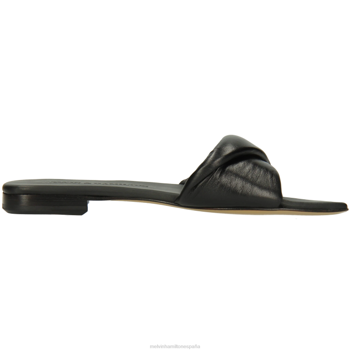 brooke 13 mujer Melvin & Hamilton negro JRT41560 mulas