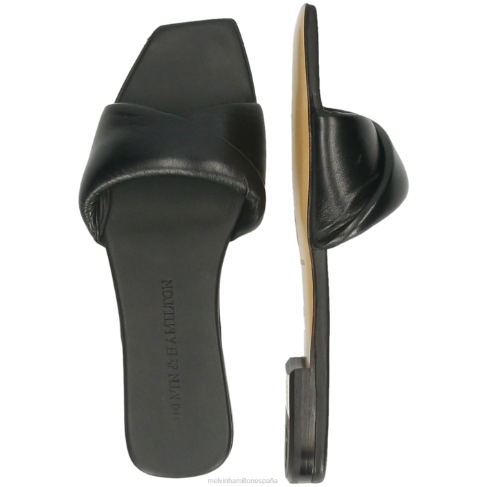 brooke 13 mujer Melvin & Hamilton negro JRT41560 mulas