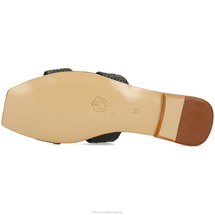 brooke 16 mujer Melvin & Hamilton negro JRT41578 mulas