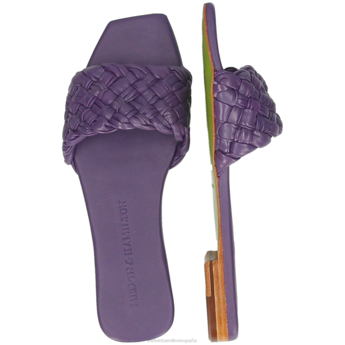 brooke 5 mujer Melvin & Hamilton púrpura JRT41558 mulas