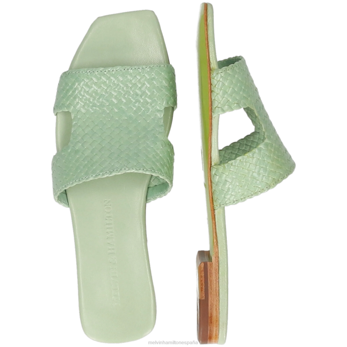 brooke 7 mujer Melvin & Hamilton verde JRT41556 mulas
