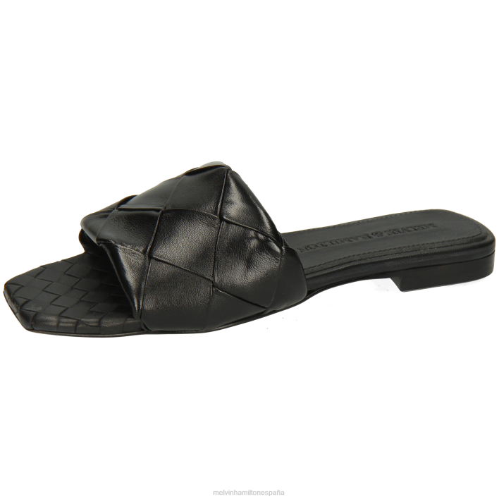 brooke 9 mujer Melvin & Hamilton negro JRT41557 mulas