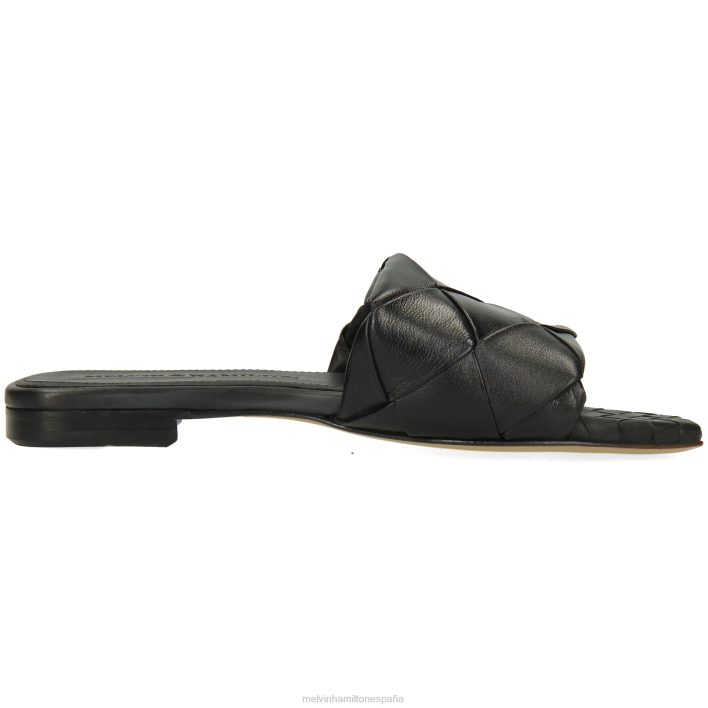 brooke 9 mujer Melvin & Hamilton negro JRT41557 mulas