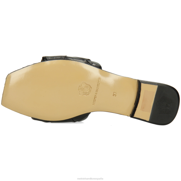 brooke 9 mujer Melvin & Hamilton negro JRT41557 mulas