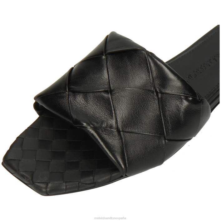 brooke 9 mujer Melvin & Hamilton negro JRT41557 mulas