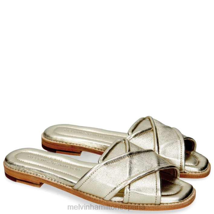 elodie 14 mujer Melvin & Hamilton oro JRT41706 mulas