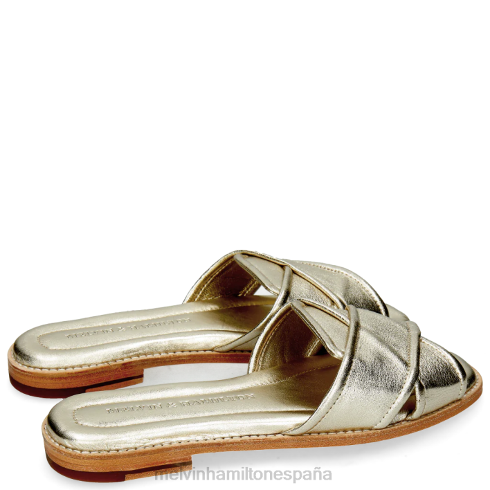 elodie 14 mujer Melvin & Hamilton oro JRT41706 mulas