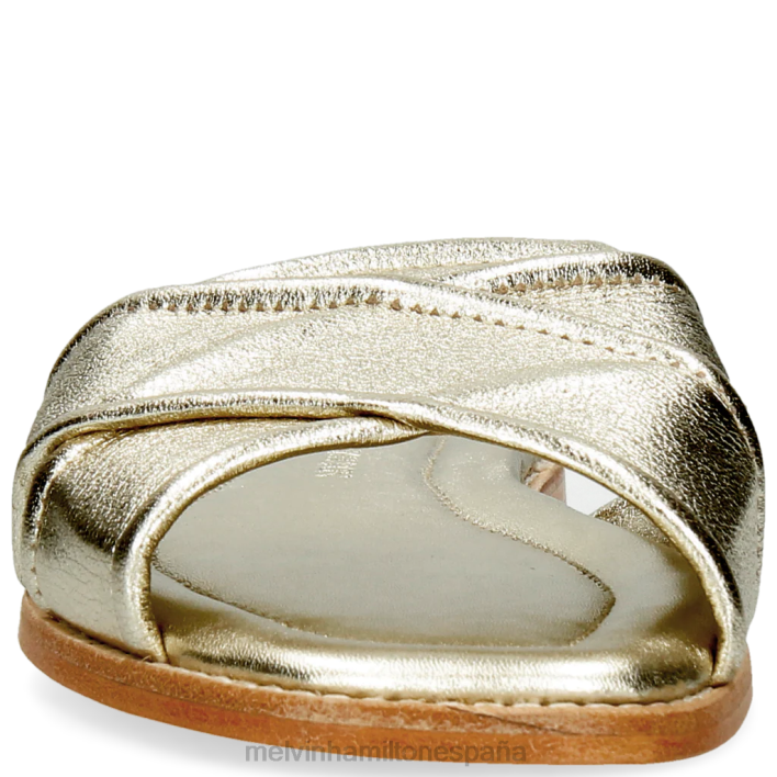 elodie 14 mujer Melvin & Hamilton oro JRT41706 mulas