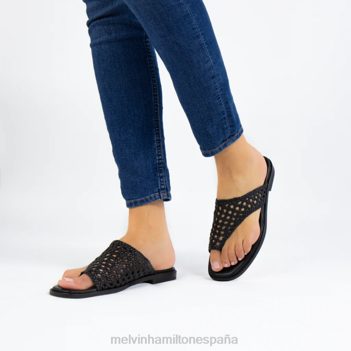 elodie 16 mujer Melvin & Hamilton negro JRT41733 mulas