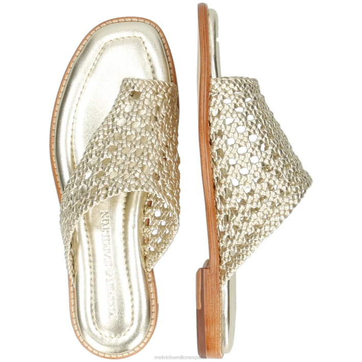 elodie 16 mujer Melvin & Hamilton oro JRT41561 mulas