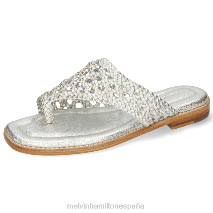 elodie 16 mujer Melvin & Hamilton plata JRT41681 mulas