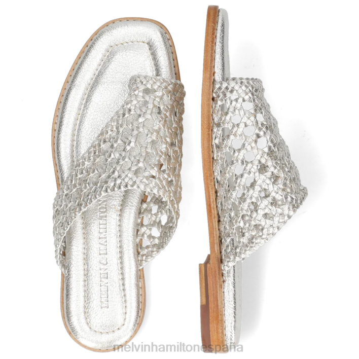 elodie 16 mujer Melvin & Hamilton plata JRT41681 mulas