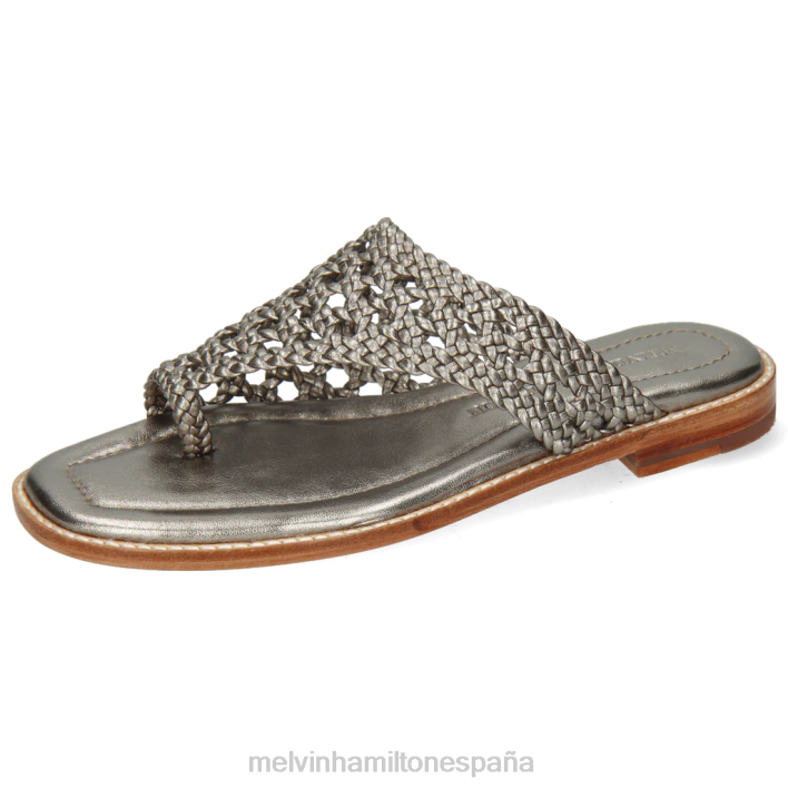 elodie 16 mujer Melvin & Hamilton plata JRT41749 mulas